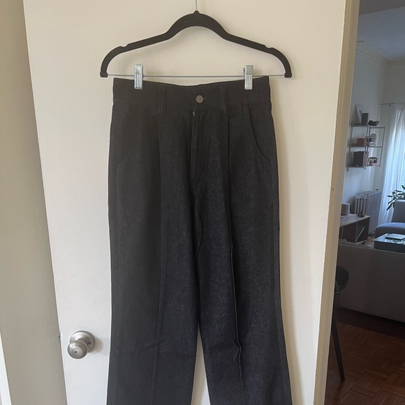 SOLD • Oct31 Wide Black Jeans - Picture 5 of 6